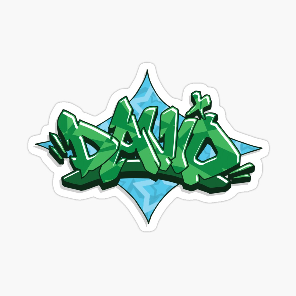 David Graffiti Lettering Art Board Print