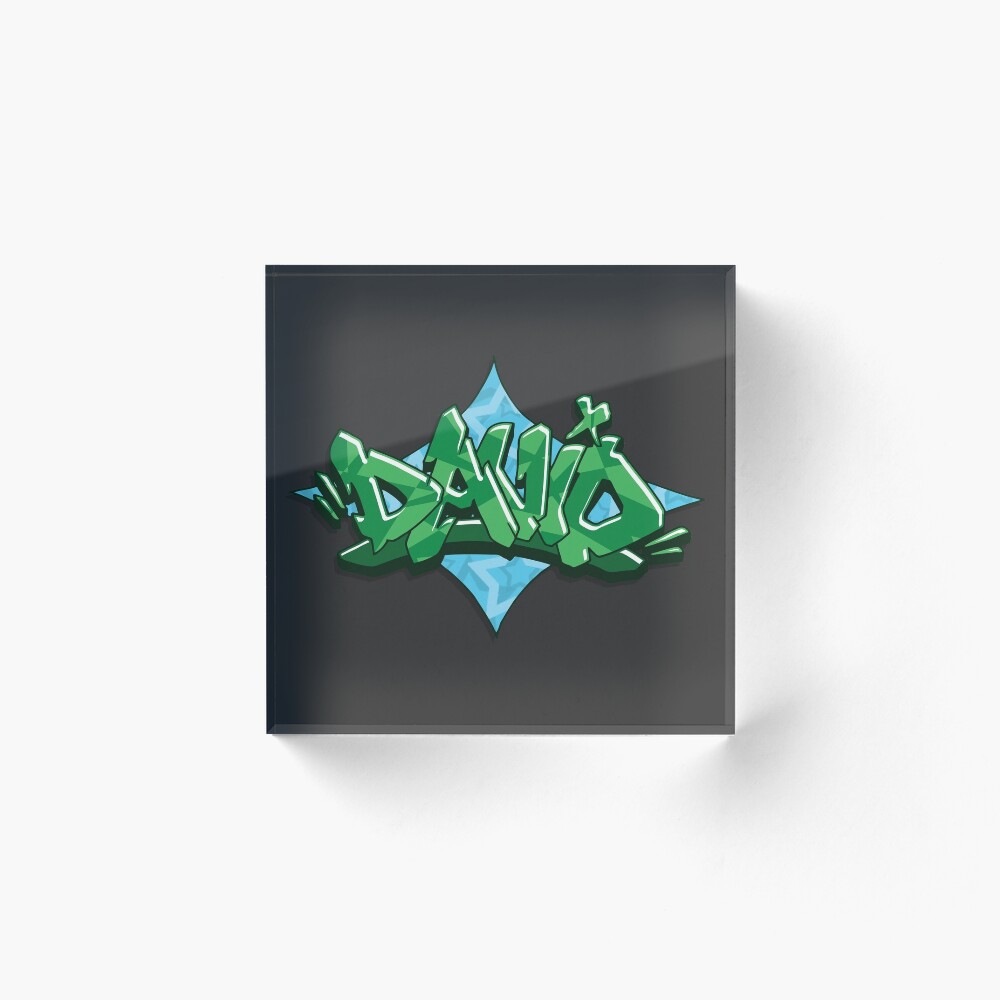 David Graffiti Lettering Art Board Print