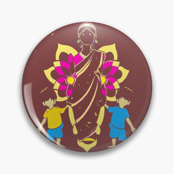 Item preview, Vector graphic Krishna mother with two children  designed and sold by JaroDesign2023.