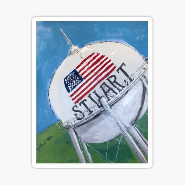 Same As It Ever Was, Water Tower, Stuart, Florida Sticker
