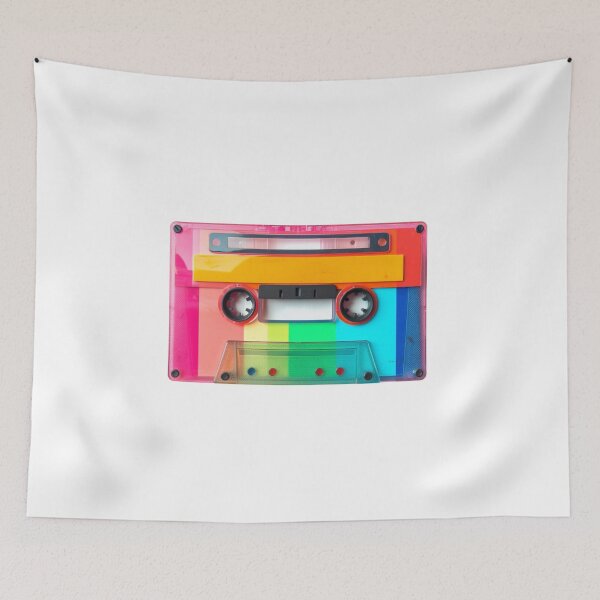 Item preview, Old Colorful Cassette Tape designed and sold by ZefirDesign.