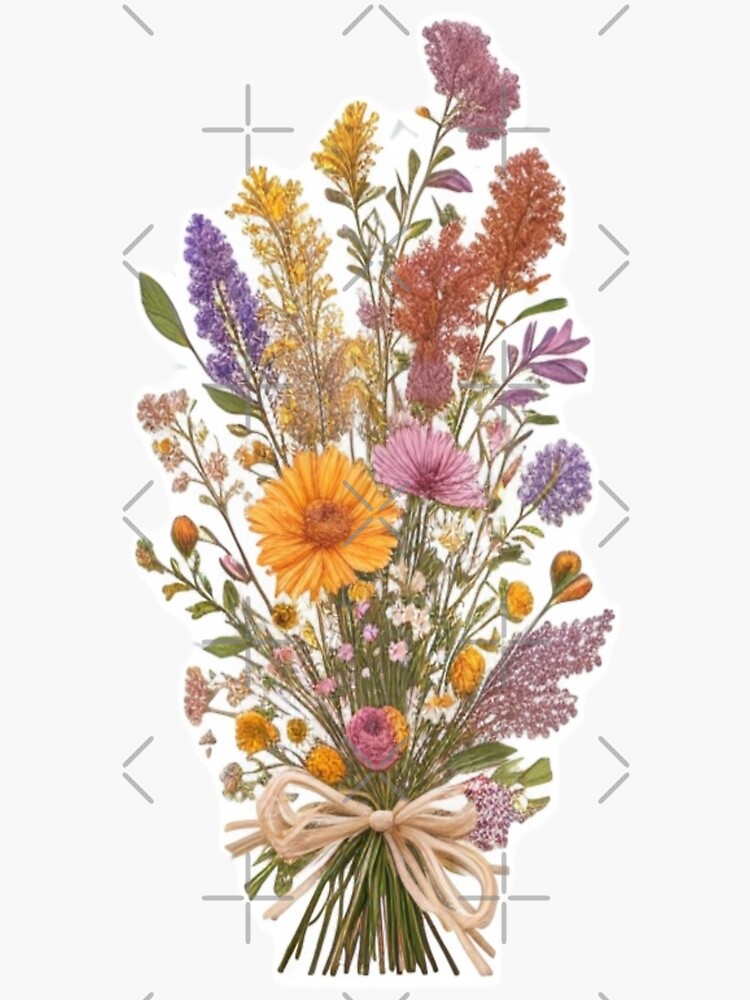 Poster Mazzolino di fiori secchi - Bouquet of dried flowers - PIXERS