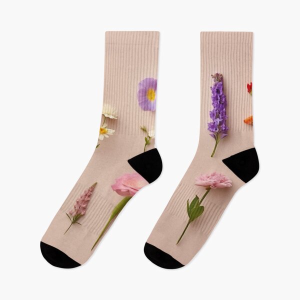 Item preview, Arrangement of spring flowers against a beige background. Blooming concept. Flat lay. Minimalistic concept. designed and sold by anytka.