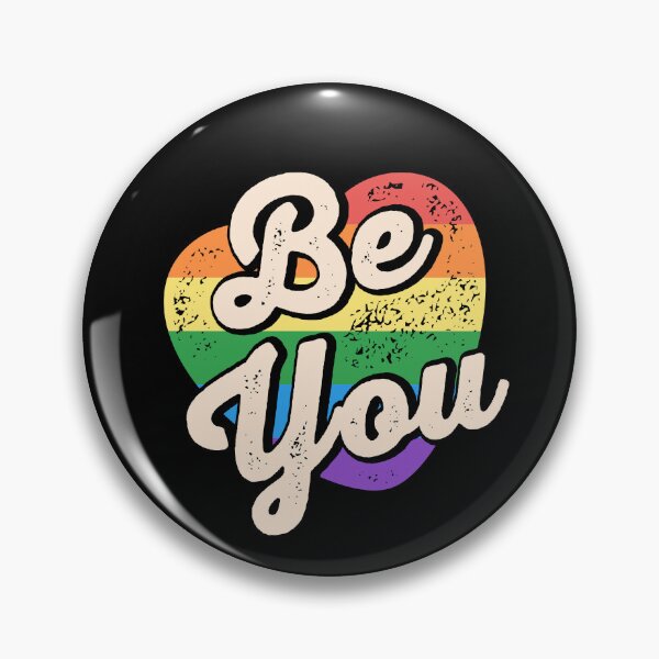 Item preview, Retro Be You LGBTQ Heart designed and sold by pookkudesign.