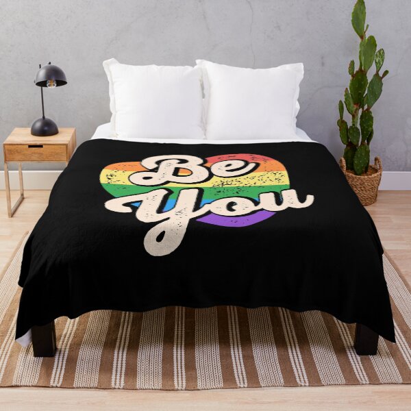 Item preview, Retro Be You LGBTQ Heart designed and sold by pookkudesign.