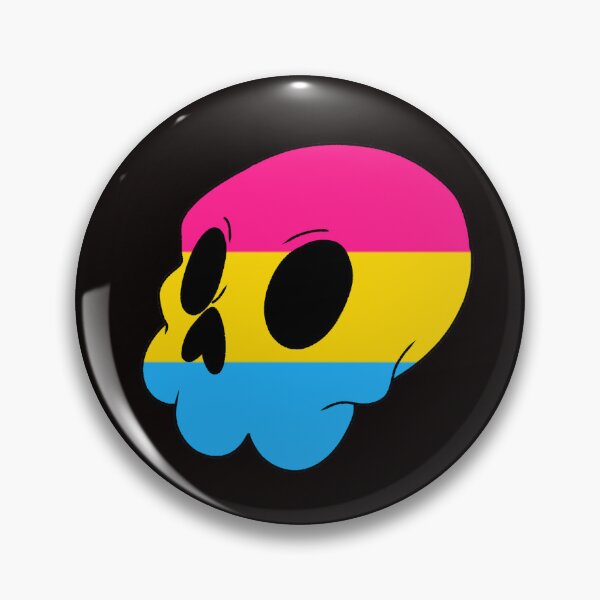 Item preview, Pansexual Skull designed and sold by BatsyBatsThyme.