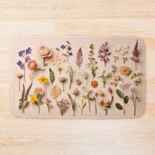 Item preview, Arrangement of spring flowers against a beige background. Blooming concept. Flat lay. Minimalistic concept. designed and sold by anytka.