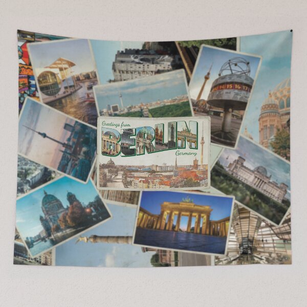 Item preview, Greetings from Berlin in Germany vintage style retro souvenir designed and sold by DeveloperProp0.