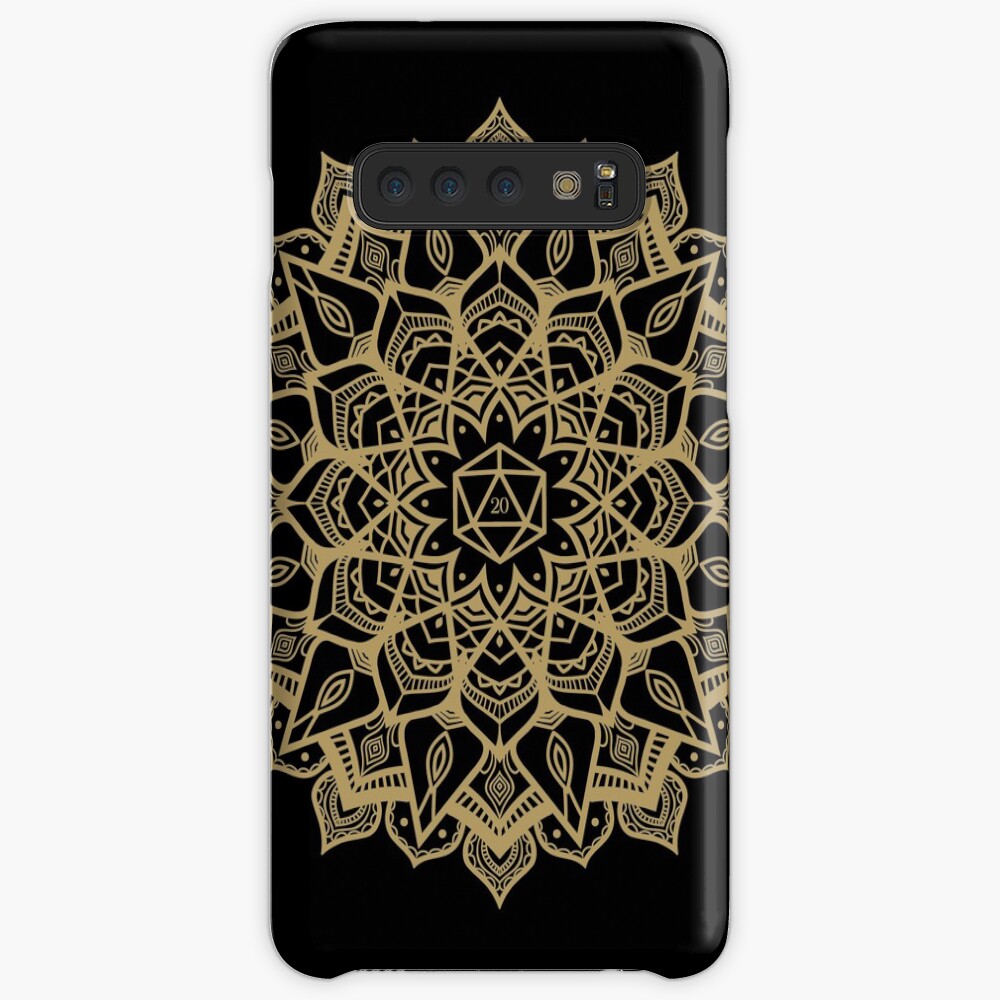 D20 Dice Critical Hit Mandala Design Case & Skin for Samsung Galaxy