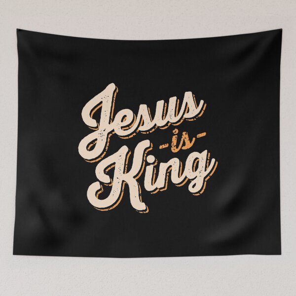 Item preview, Retro Jesus is King designed and sold by pookkudesign.