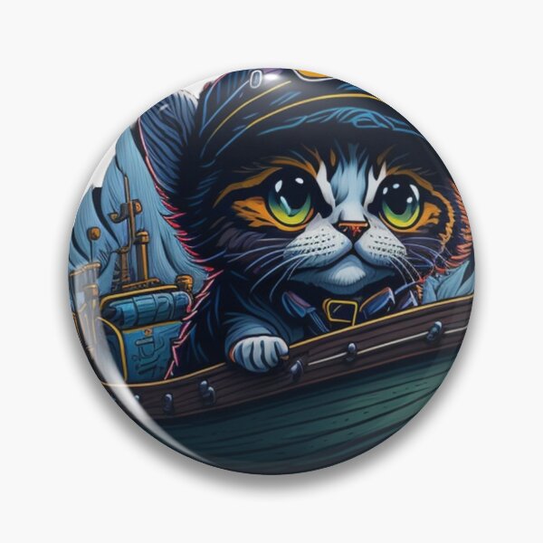 Artikelvorschau, Captain Whiskers: Niedliches, bezauberndes Bootskapitän-Kätzchen-Design entworfen und verkauft von harperjg.