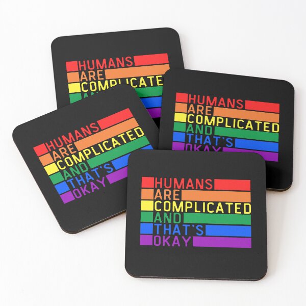 Item preview, Humans Are Complicated And That's Okay LGBT. LGBTQ Pride designed and sold by Subtle Pride Shop.