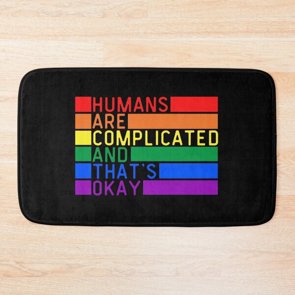 Item preview, Humans Are Complicated And That's Okay LGBT. LGBTQ Pride designed and sold by Subtle Pride Shop.