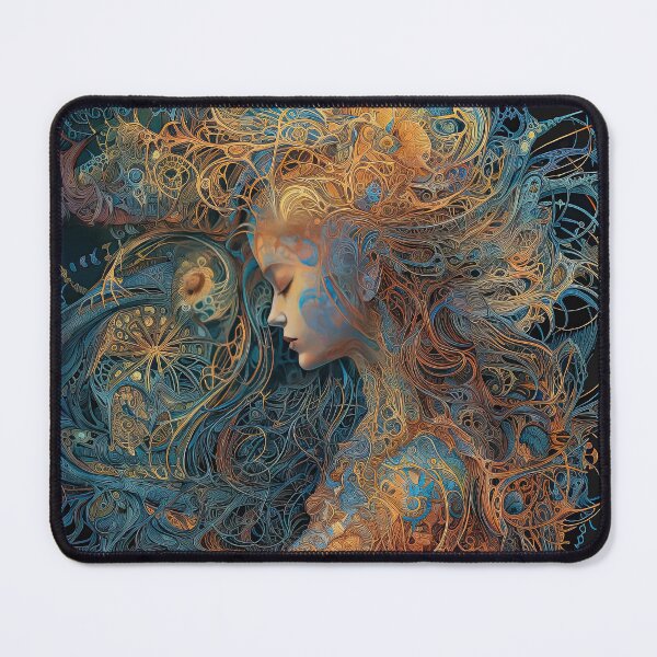 Item preview, the curly woman(no background)portrait-beautiful-fantasy-fashion-golden designed and sold by Hermossa-Art.