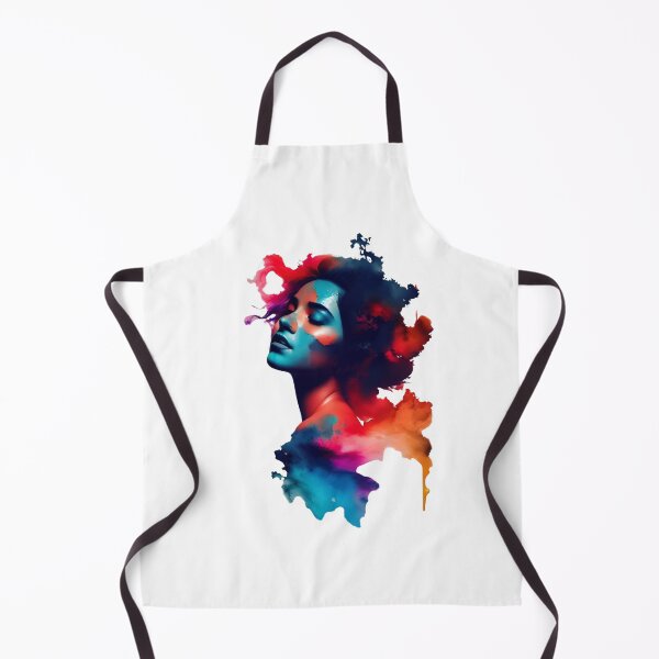 Item preview, Watercolor Ink Silhouette of a Woman Portrait designed and sold by Dani Rene.
