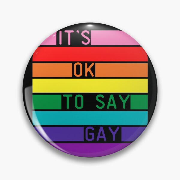Item preview, It's OK To Say Gay LGBT. LGBTQ Pride designed and sold by Subtle Pride Shop.
