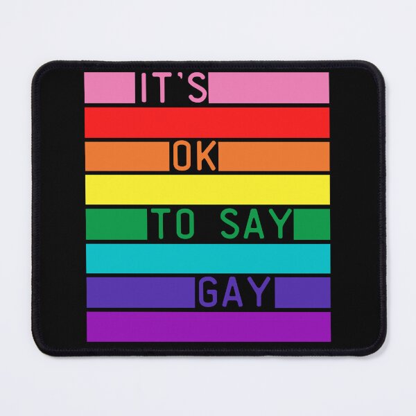 Item preview, It's OK To Say Gay LGBT. LGBTQ Pride designed and sold by Subtle Pride Shop.