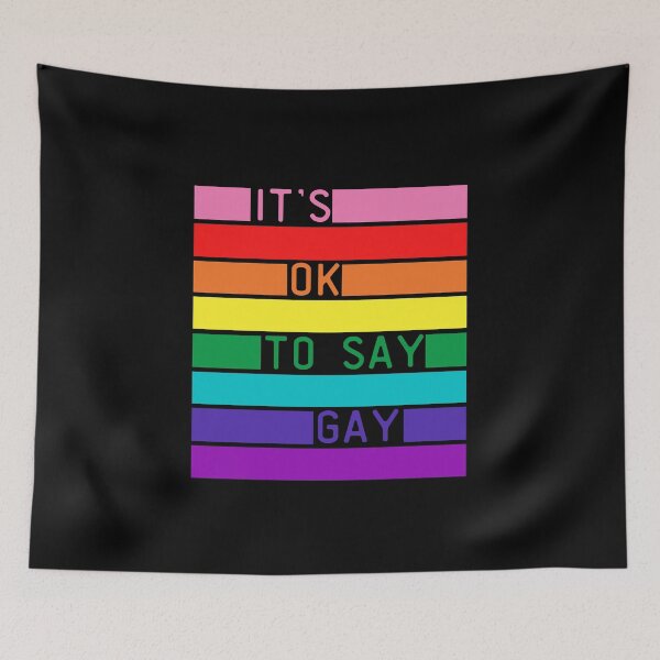 Item preview, It's OK To Say Gay LGBT. LGBTQ Pride designed and sold by Subtle Pride Shop.