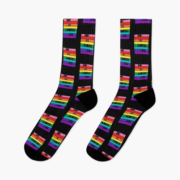 Item preview, It's OK To Say Gay LGBT. LGBTQ Pride designed and sold by Subtle Pride Shop.