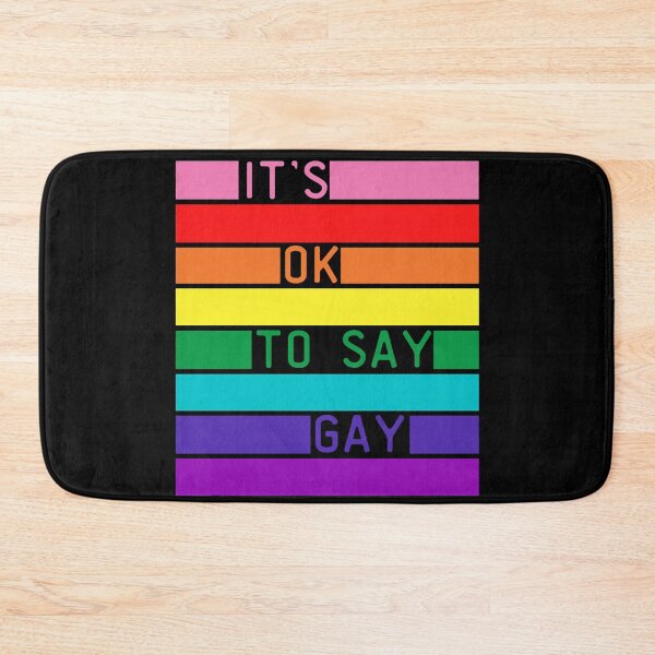 Item preview, It's OK To Say Gay LGBT. LGBTQ Pride designed and sold by Subtle Pride Shop.