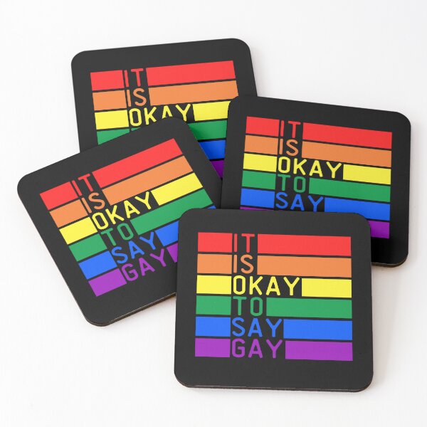 Item preview, It's OK To Say Gay LGBT. LGBTQ Pride designed and sold by Subtle Pride Shop.