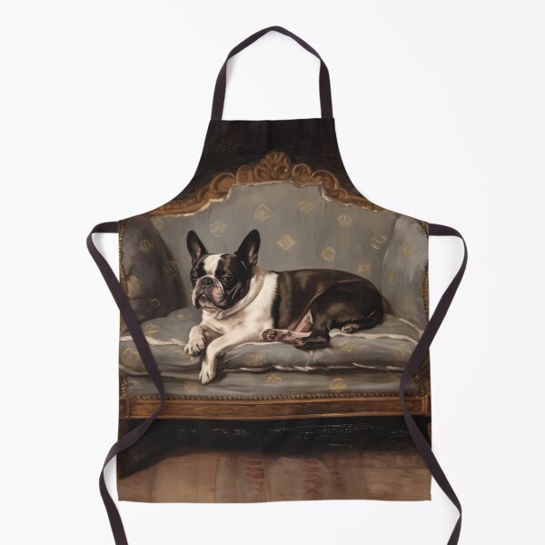 Item preview, French Bulldog lounging in his throne designed and sold by Good Candy.