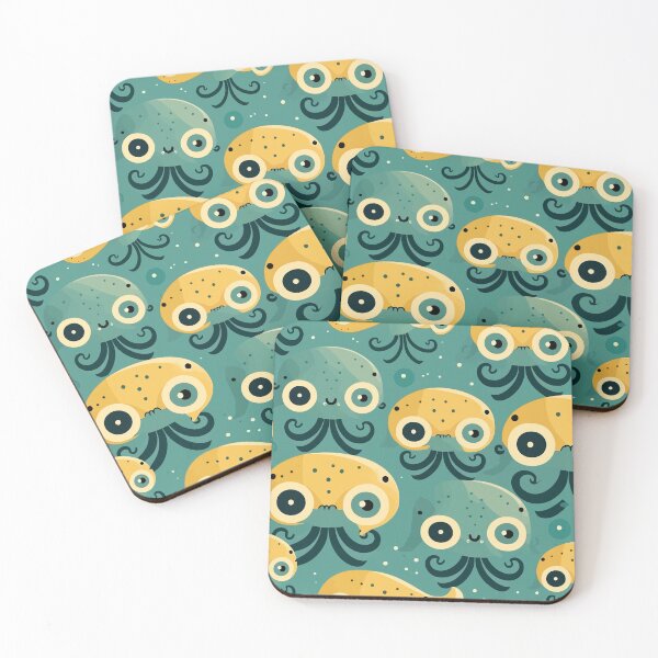Item preview, Cute Squid Pattern designed and sold by Amir Faysal.