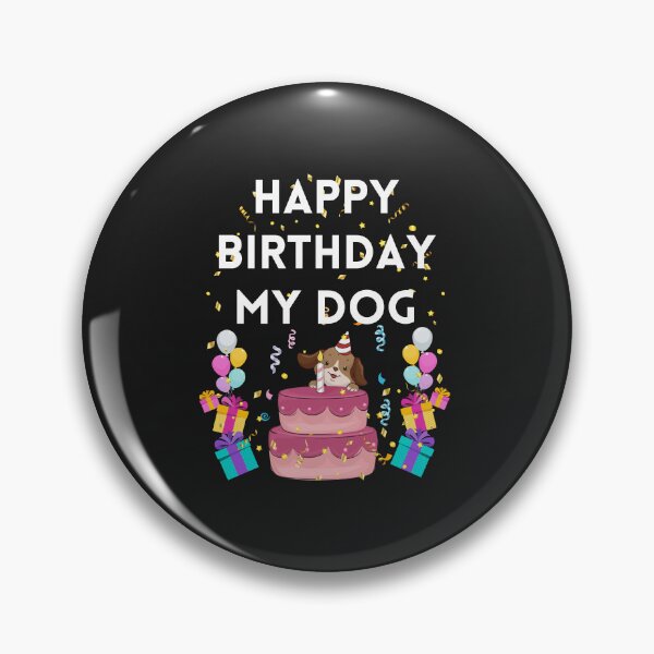 Item preview, Happy birthday my dog designed and sold by BrookProject.