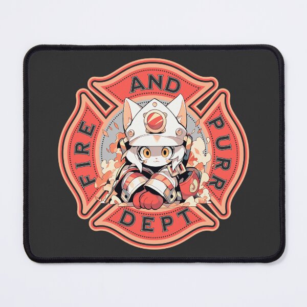 Item preview, Fire And Purr Dept designed and sold by Chibi Cat Art Corner.