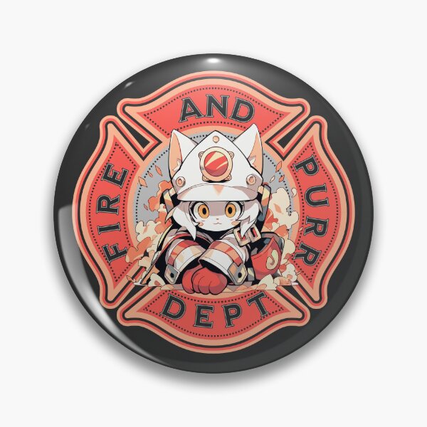 Item preview, Fire And Purr Dept designed and sold by Chibi Cat Art Corner.