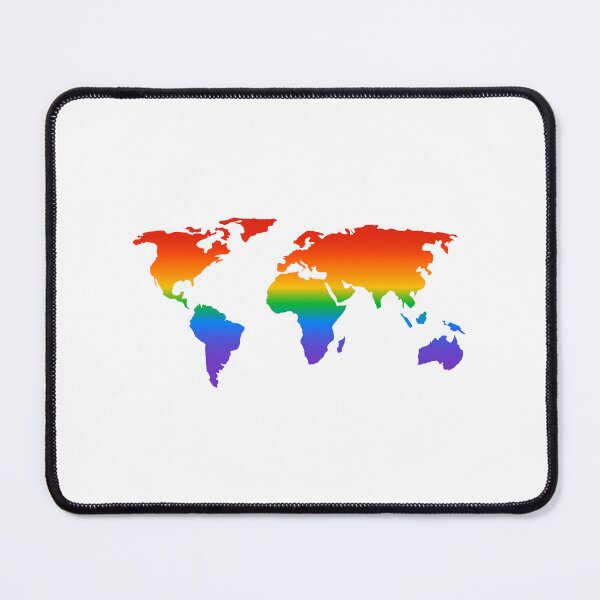Item preview, Rainbow world map LGBT Pride designed and sold by Inspirationmotivation.