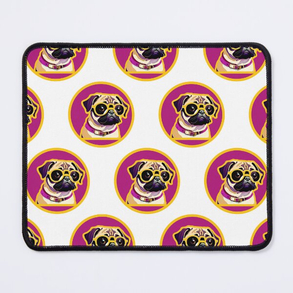 Item preview, Funny Pug Pattern designed and sold by AgataKaja.