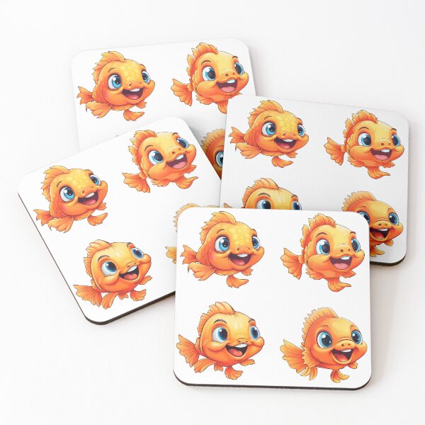 Item preview, Cute goldfish - Happy goldfish - Cartoon goldfish - Smiling goldfish - Sticker pack designed and sold by StickerForDays.