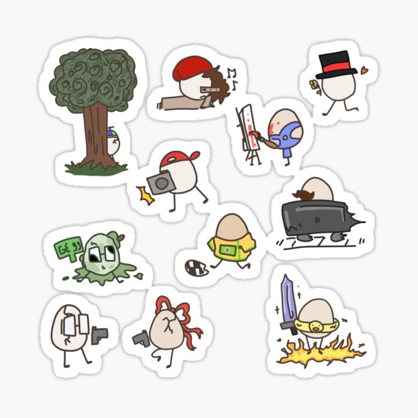 QSMP Egg Stickers