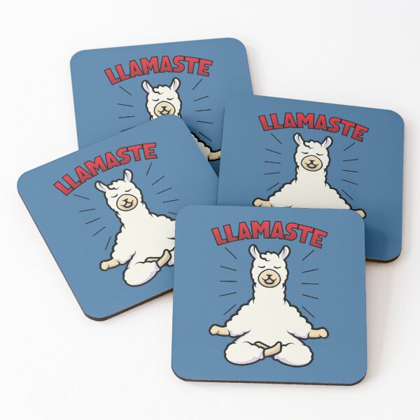 Item preview, Funny llama doing llamaste yoga pose  designed and sold by Donutlovers.