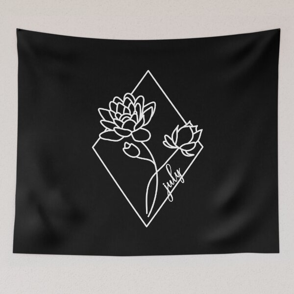 Item preview, Birth Flowers July Waterlily designed and sold by BlueBourn.