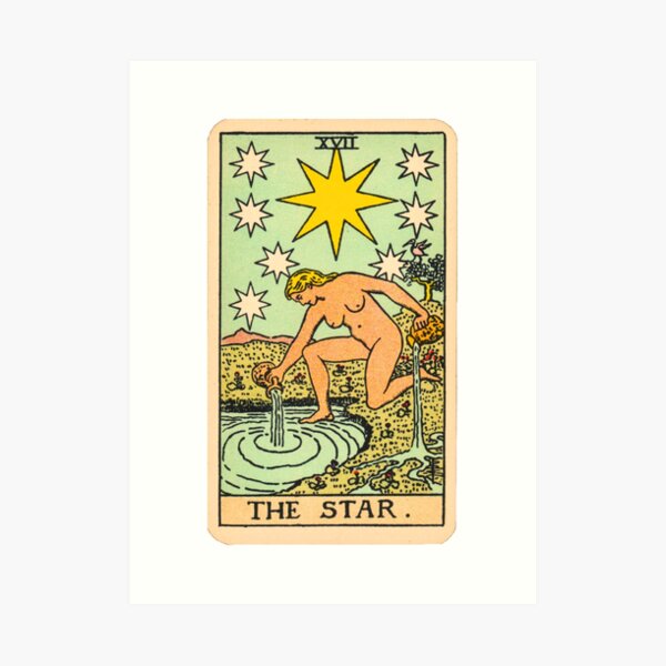 Tarot - The star Art Print