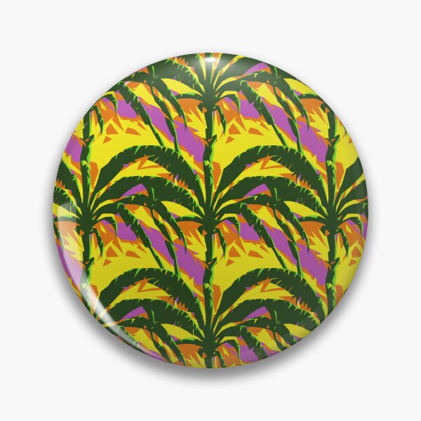 Item preview, DMT Vibrant Trippy Palm Tree Pattern on Yellow and Orange Background designed and sold by Aaron2610.