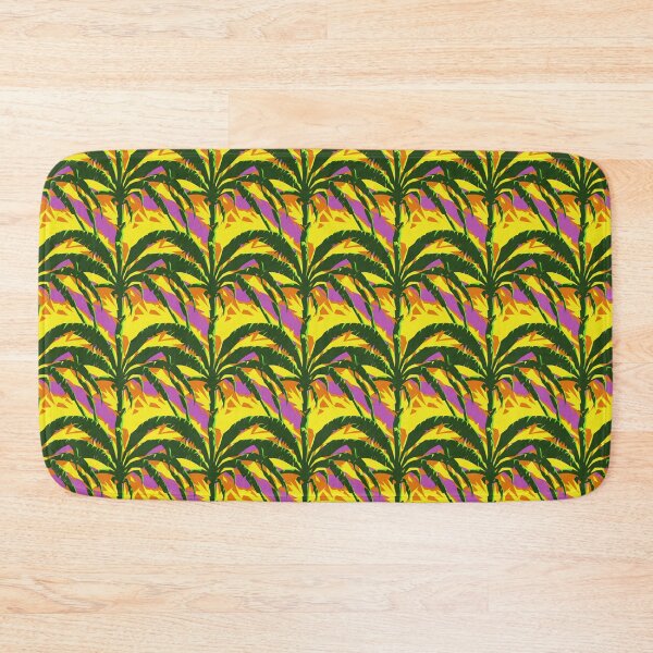 Item preview, DMT Vibrant Trippy Palm Tree Pattern on Yellow and Orange Background designed and sold by Aaron2610.
