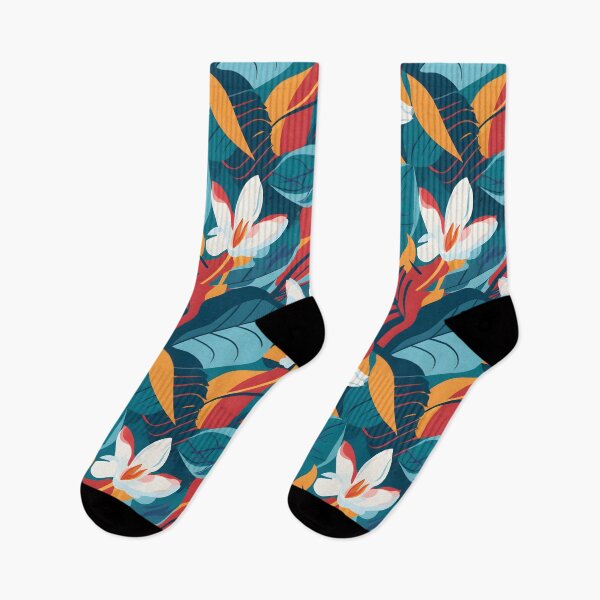 Item preview, Vibrant Colorful Tropical Flowers Floral Patterns designed and sold by Wonder Of Light.