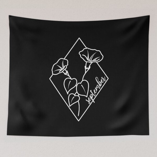 Item preview, Birth Flowers September Morning glory designed and sold by BlueBourn.