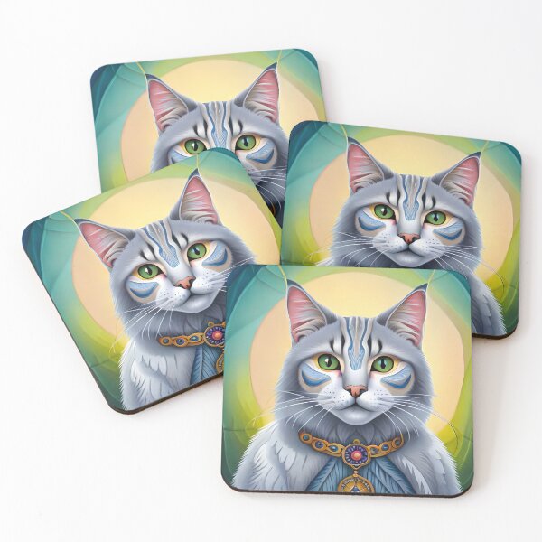 Aperçu de l'œuvre Le chat Grey Shaman vous montre votre chemin créée et vendue par GerbenG.
