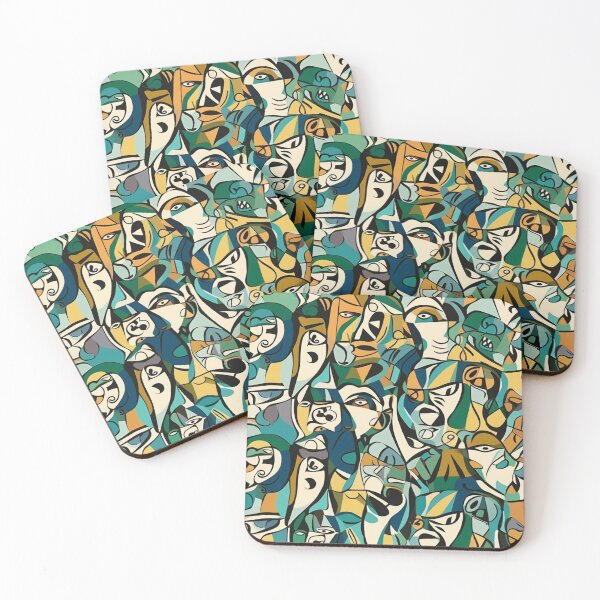 Item preview, Visions Unveiled: A Cubist Kaleidoscope of Trapped Emotions designed and sold by soulfulfaces.