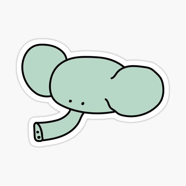 Kris the Elephant - Majestic Journeys through the Wild Sticker
