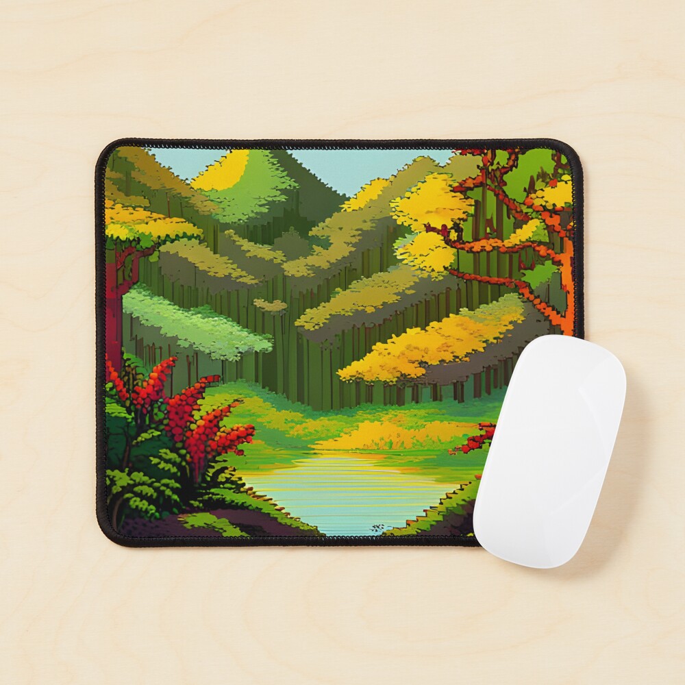 Dense wild forest pixel art Sticker for Sale by brandway