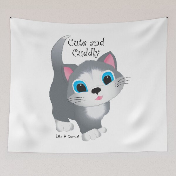 Item preview, Cat - Cute and Cuddly As A Cactus designed and sold by Karen Wood.