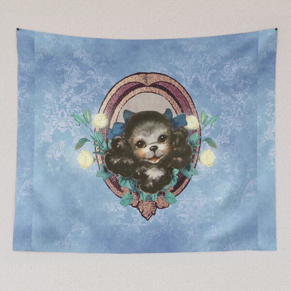 Item preview, Kitschy Blue Puppy designed and sold by BoxInTheAttic.