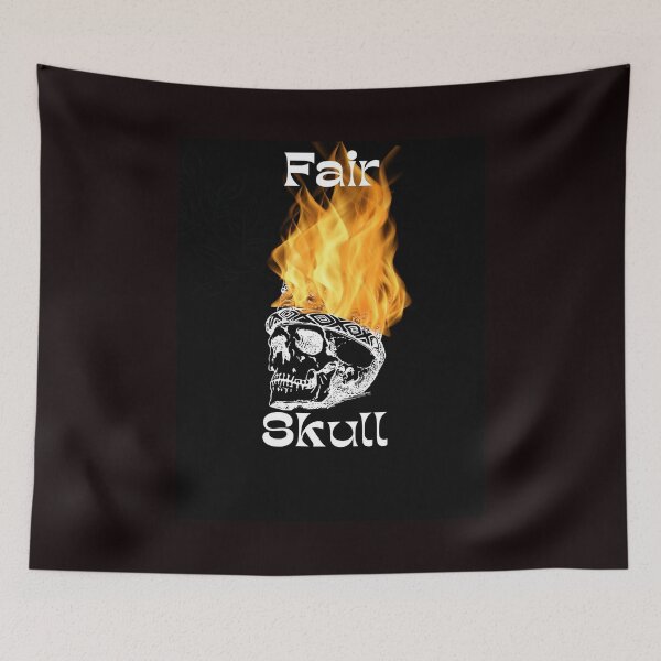 Item preview, Skull on fire designed and sold by brodaart.