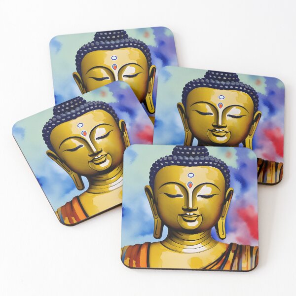 Item preview, Buddha-inspired watercolor backdrop designed and sold by brandway.