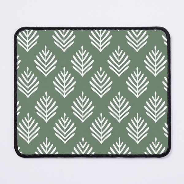 Item preview, Classic Leaves Pattern (white/sage green) designed and sold by Design Minds Boutique.